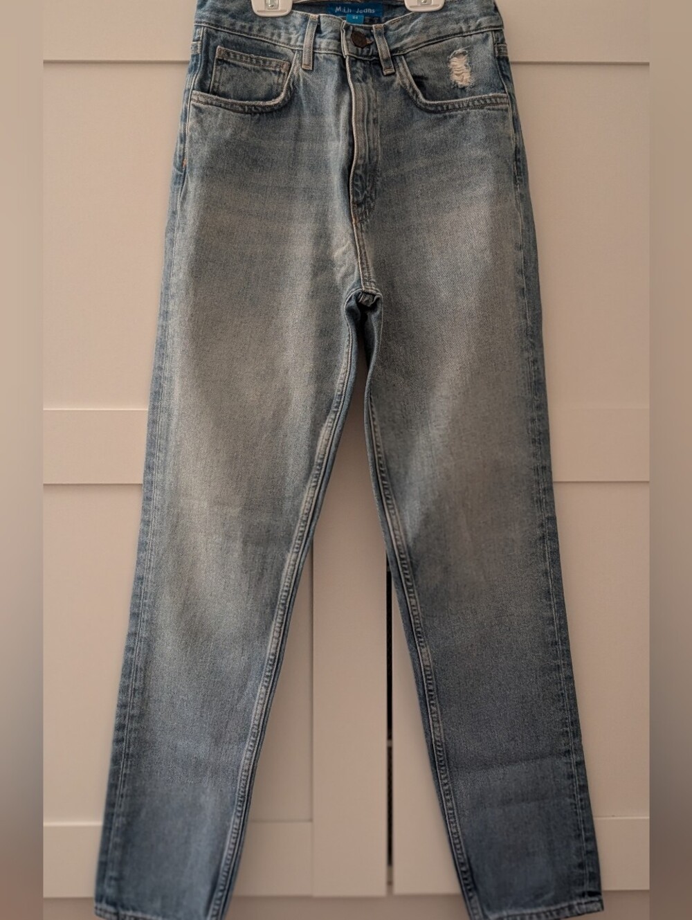 M.i.h Jeans Mimi High-Rise Slim Straight Jeans - Light Wash - Size 24
